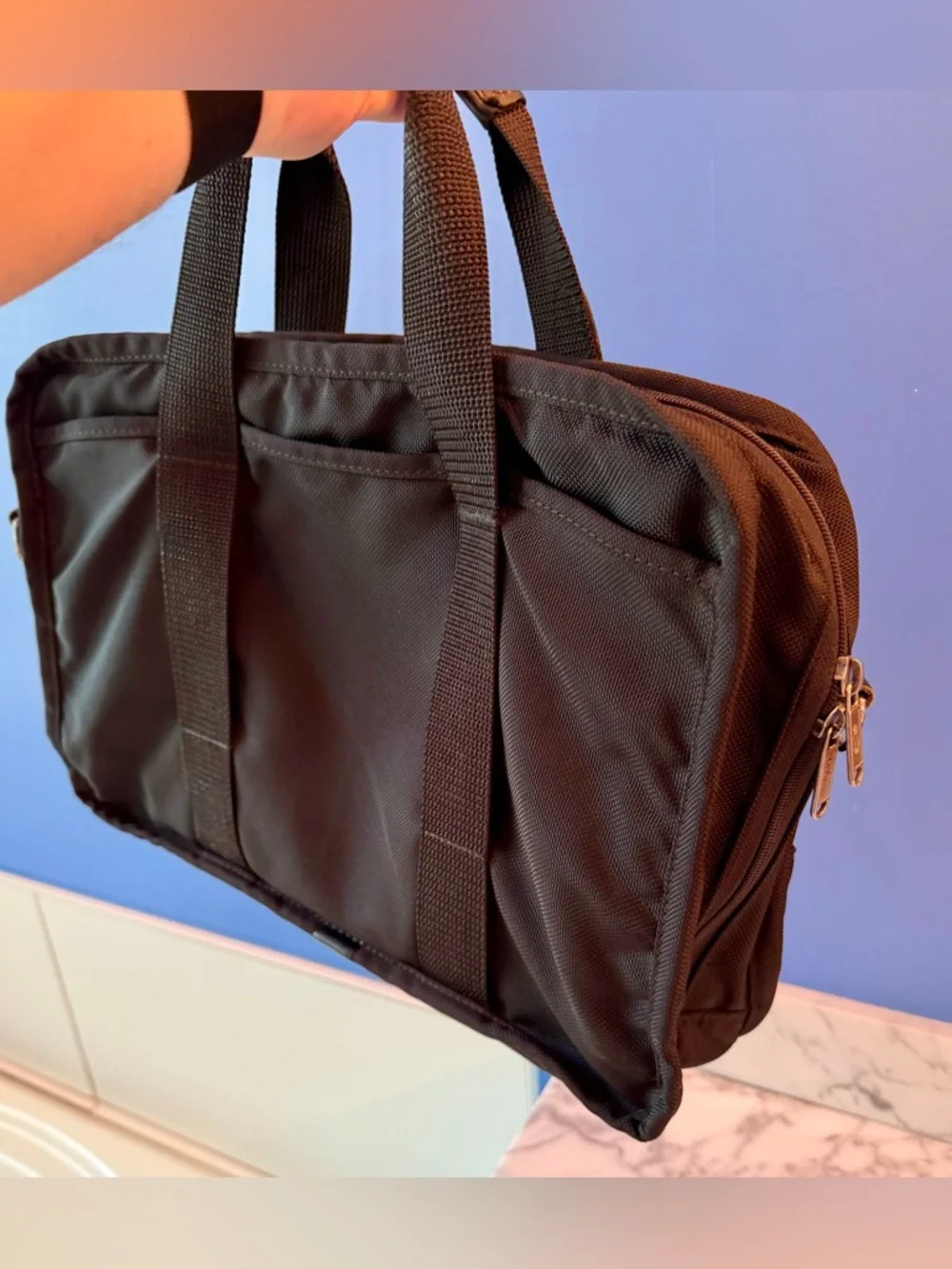 Hartmann 21” Black Ballistic Nylon Expandable Briefcase Travel Bag 21x12x8